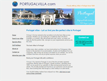 Tablet Screenshot of portugalvilla.com